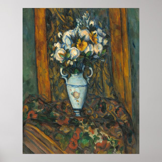Vase of Blume - Paul Cézanne Fine Art Poster (Vorne)