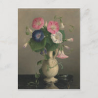 Vase of Morning Glories Postkarte