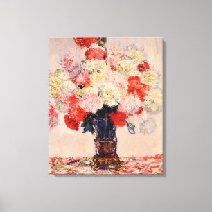 Vase of Peonies Monet Fine Art Leinwanddruck