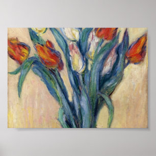 Vase of Tulips - Claude Monet Poster
