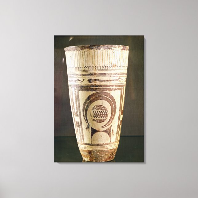 Vase, Style I, aus Susa, Iran, 5000-4000 v. Chr. Leinwanddruck (Vorderseite)