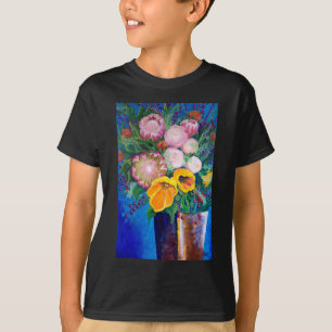 Vase von Blume — Proteas, Tulips und Rose T-Shirt