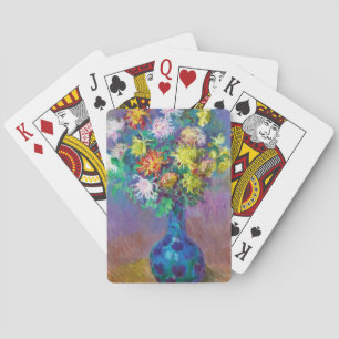 Vase von Chrysanthema Claude Monet Gemälde Spielkarten
