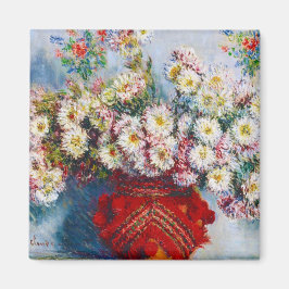 Vase von Chrysanthema Claude Monet Magnet