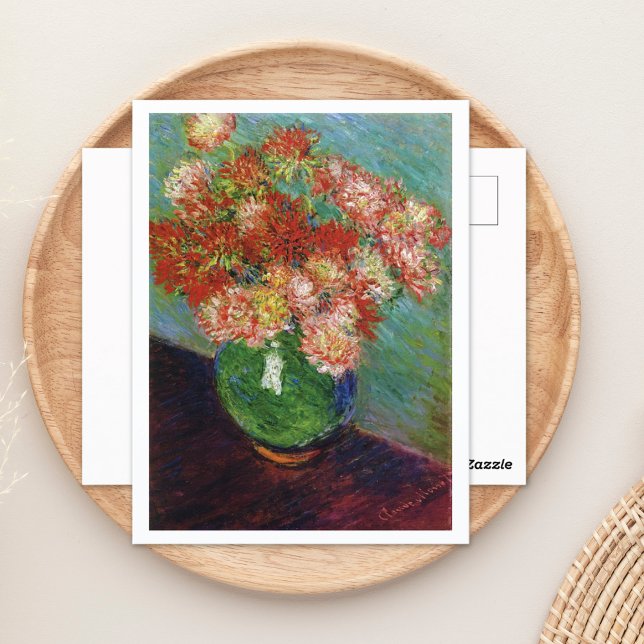 Vase von Chrysanthema Claude Monet Postkarte (Von Creator hochgeladen)