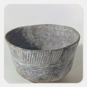 Vase, von Fontbouisse, 2300-1700 BC Quadratischer Aufkleber