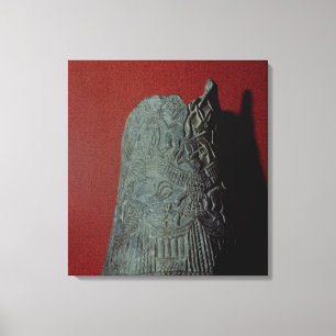 Vase, von Uruk 3. Jahrtausend BC Leinwanddruck