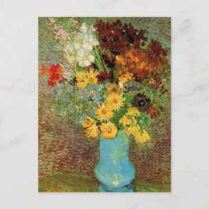Vase with Daisies and Anemones by Vincent van Gogh Postkarte