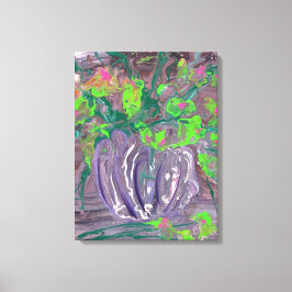 Vase with flowers leinwanddruck