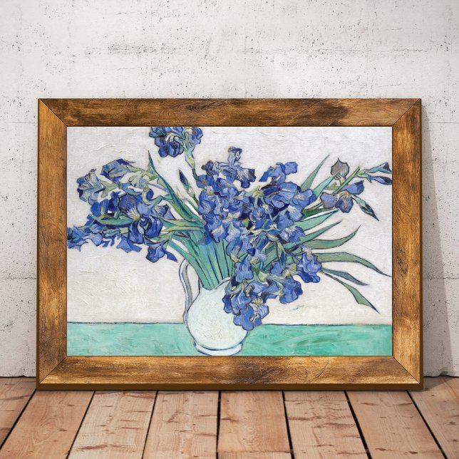 Vase with Irises Vincent van Gogh  Poster (Von Creator hochgeladen)