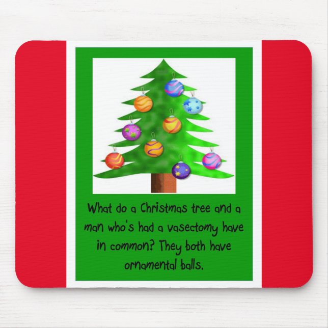 Vasectomy-= Weihnachtsbälle Mousepad (Vorne)