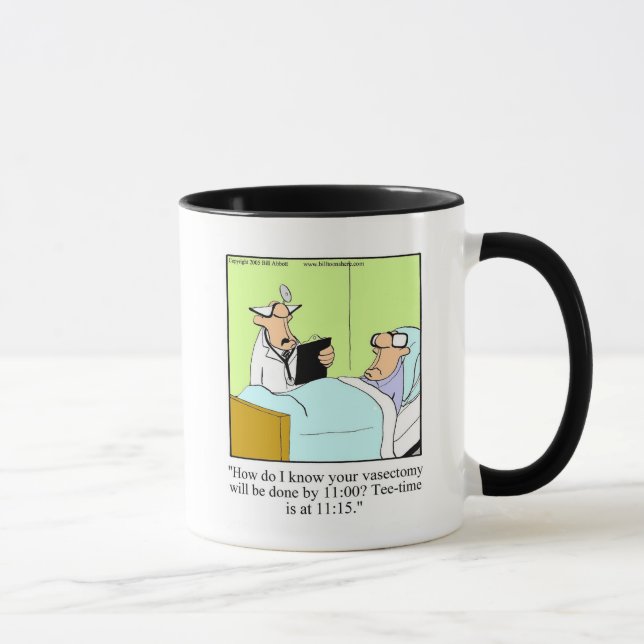 Vasektomie / Golf Spaß Tasse Geschenk (Rechts)