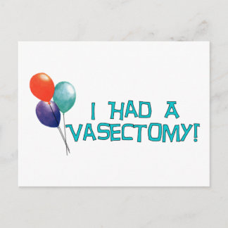 Vasektomie Postkarte