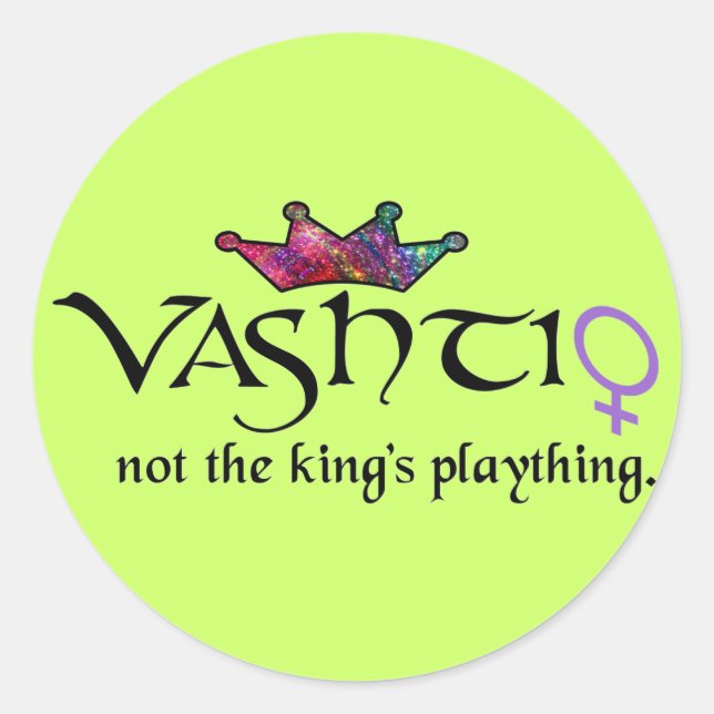 Vashti Stickers (Vorderseite)