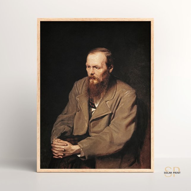 Vasily Perov Portrait von Fyodor Dostojewski Art Poster (Von Creator hochgeladen)