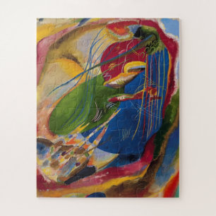 Vasis Kandinsky - Bild mit drei Spots Puzzle