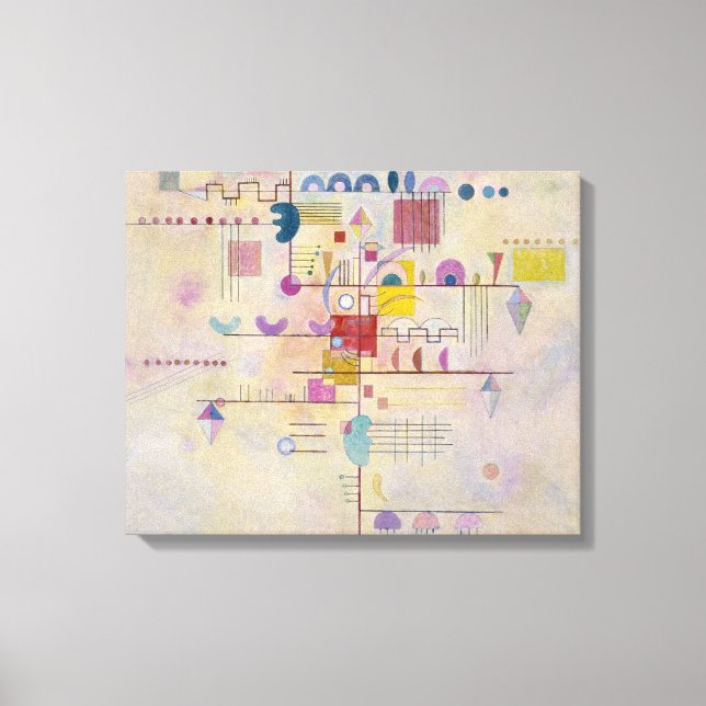 Vasis Kandinsky - Graceful Ascent Leinwanddruck (Vorderseite)