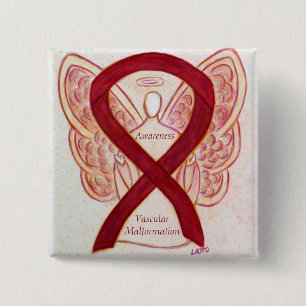 Vaskuläre Malformation Bewusstsein Ribbon Angel Bu Button