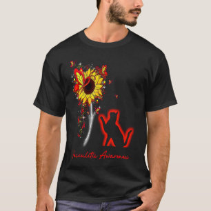 Vaskulitis Bewusstsein Sonnenblume Schmetterling K T-Shirt