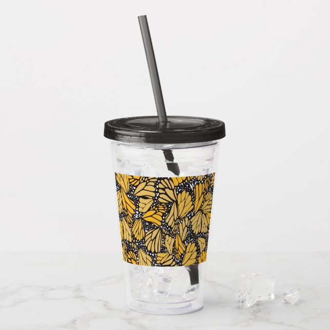 Vaso acrílico estampado mariposa monarca acryltrinkbecher (Vorderseite Ice)
