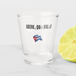vaso con frase cubana schnapsglas