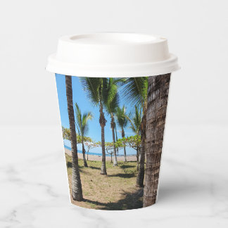 Vaso de cartón con tapa plástica  pappbecher