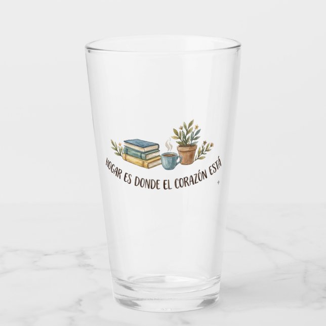 Vaso de Vidrio Cozy Acuarela Glas (Vorderseite)