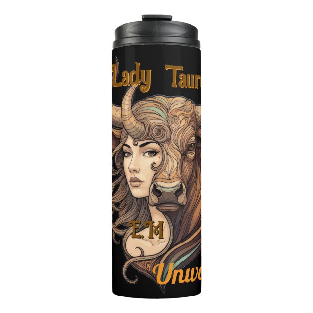 Vaso térmico Lady Tauro – Fuerza zodiacal  Thermosbecher (Vorderseite)