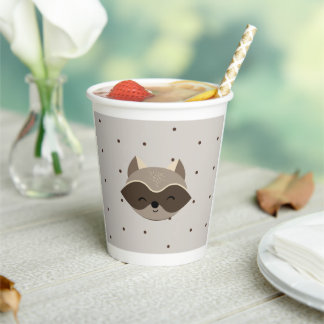 Vasos De Papel Baby Shower, Animales del Bosque Pappbecher