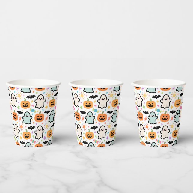 >Vasos de papel Happy Halloween Pappbecher (Multi)