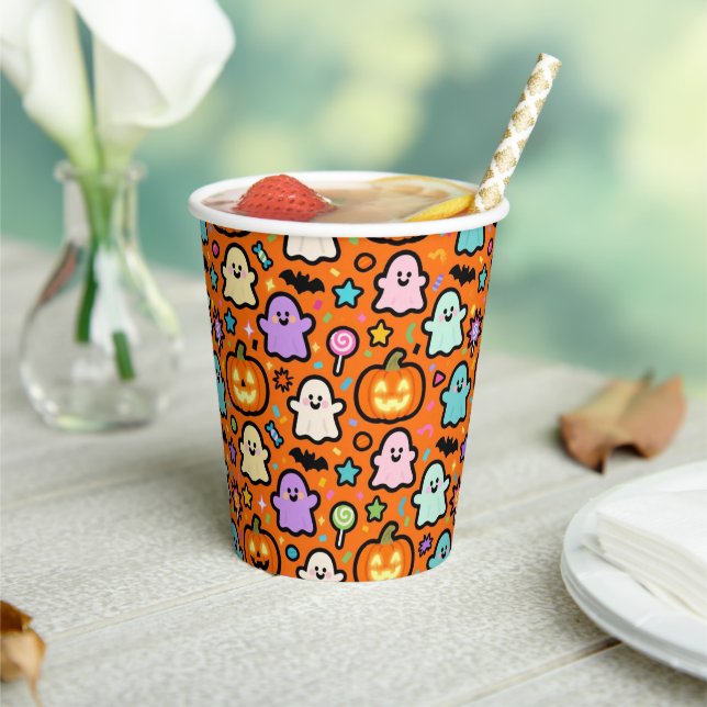 >Vasos de papel Sweet Halloween Pappbecher