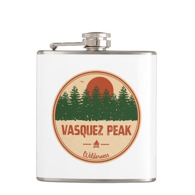 Vasquez Peak Wilderness Colorado Flachmann (Vorderseite)