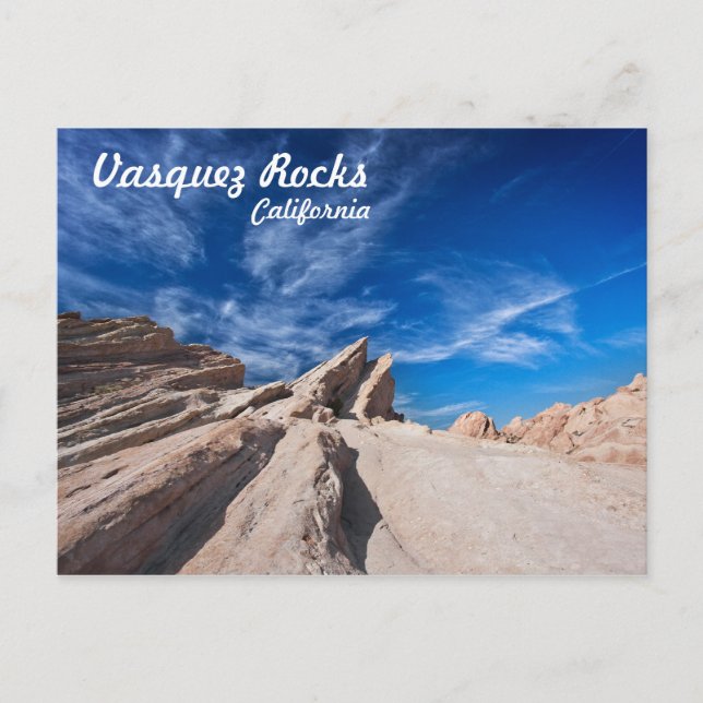 Vasquez Rocks Landkreis Park in der Nähe von Los A Postkarte (Vorderseite)