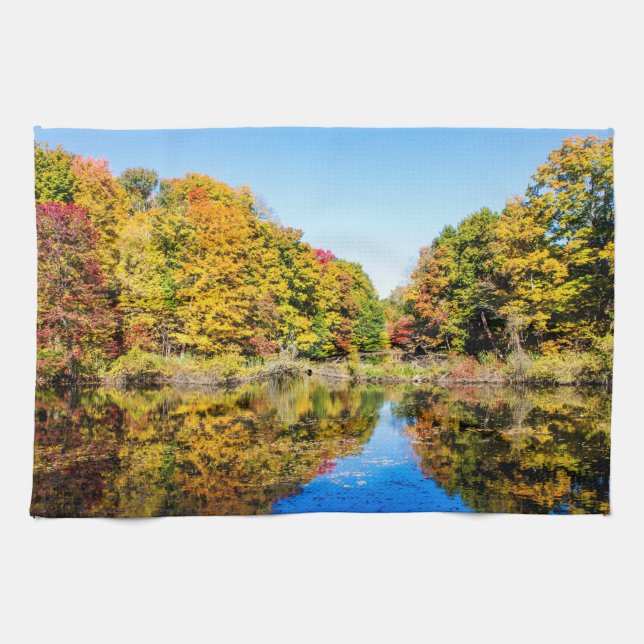 Vassar Farms Pond Geschirrtuch (Horizontal)