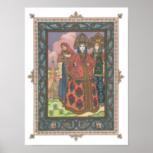 Vassilissa das schöne russische Folktale-Plakat Poster