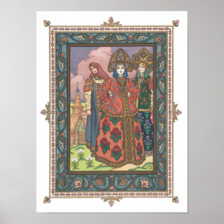 Vassilissa, das schöne russische Volkstale-Poster Poster