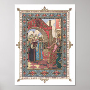 Vassilissa & Großmutter vor dem Zar Poster