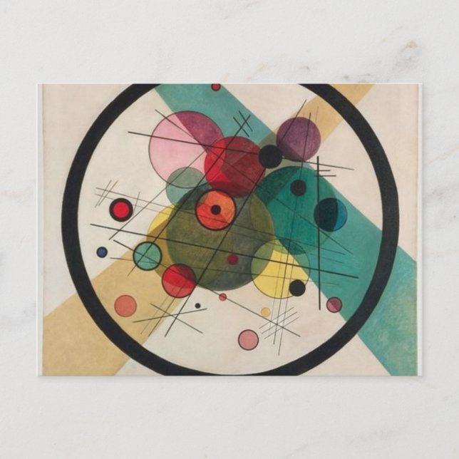 Vassily Kandinsky Circles Postkarte (Vorderseite)