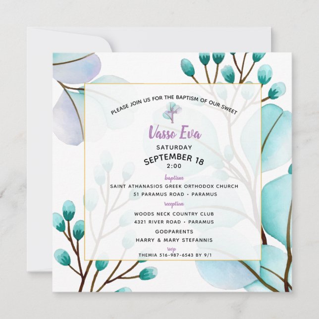 Vasso Square Einladung (Vorderseite)