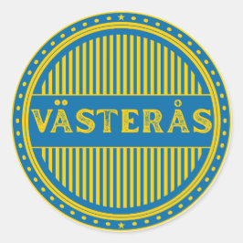 Västerås City Pride Emblem – Swedish Identity Runder Aufkleber