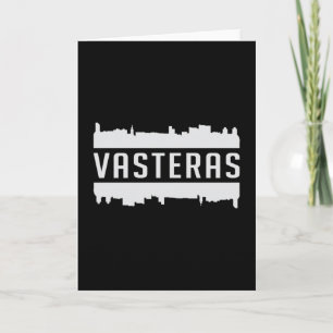 Vasteras Schweden Stadt Skyline Stadtbild Geschenk Karte