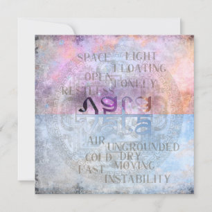 VATA DOSHA - Grußkarte