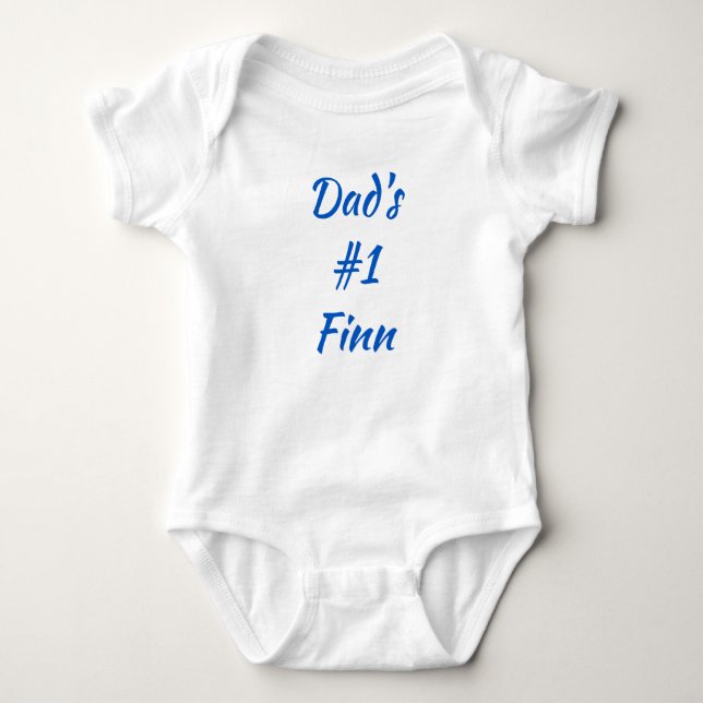 Vater #1 Finn finnischer Baby One-Piece Baby Bodys Baby Strampler (Vorderseite)
