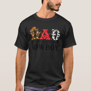 Vater 1. Geburtstag Cowboy Western Rodeo Party T-Shirt