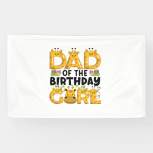 Vater 1. Geburtstag Girl Giraffe Thema Party Zoo S Banner