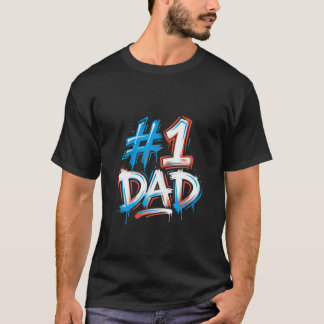 Vater 1 Graffiti-Stil T-Shirt