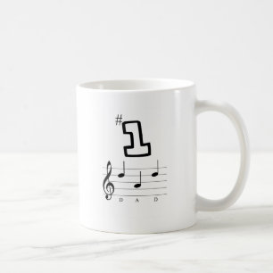 Vater #1 in der musikalischen Anmerkung Tasse