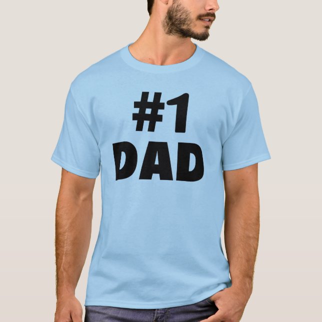 Vater #1 (Schwarzes) T-Shirt (Vorderseite)