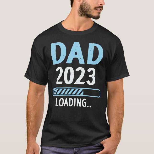 Vater 2023 Ankündigung von Schwangerschaft und neu T-Shirt (Vorderseite)