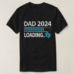 Vater 2024 Ankündigung von Schwangerschaft und neu T-Shirt